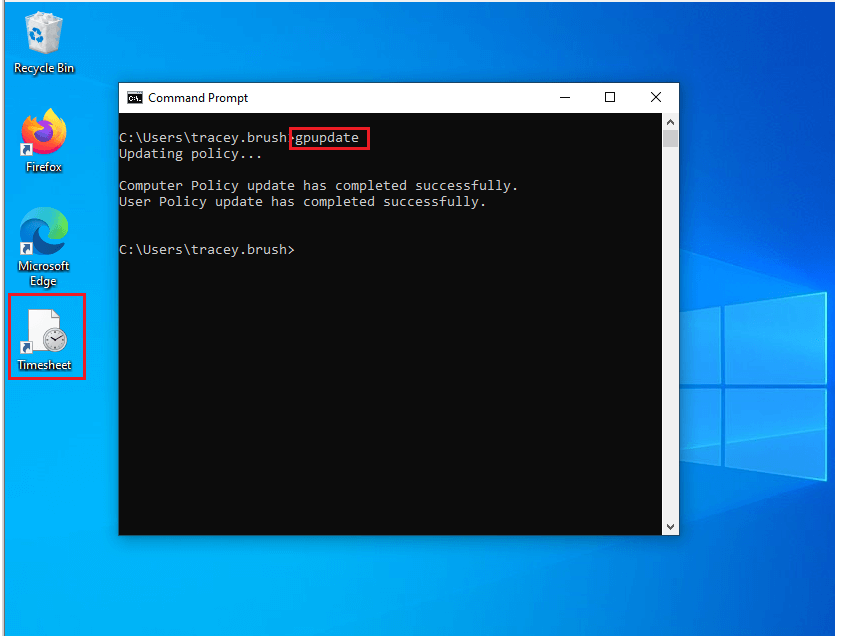 If there are issues with the Group Policy settings on the Windows 7 client, consider resetting them.
Use the <code>gpupdate /force</code> command to force an immediate update of Group Policy.