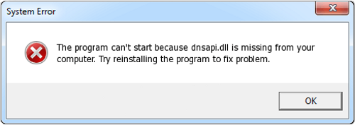 Open the Control Panel and go to the "Programs" or "Programs and Features" section.
Find the program or application associated with the dnsapi.dll error.