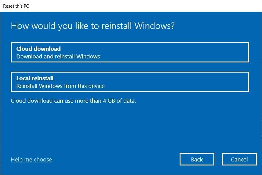 Reset PC
Reinstall Windows